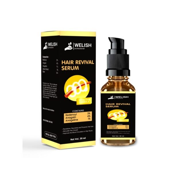 Hair Revival Serum - with Redensyl, Biotin, and Keratin for Stronger, Thicker, and Healthier Hair