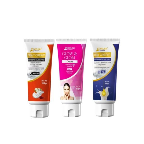 Day Cream + Night Cream + Glow & Glori Cream NYC Combo Pack